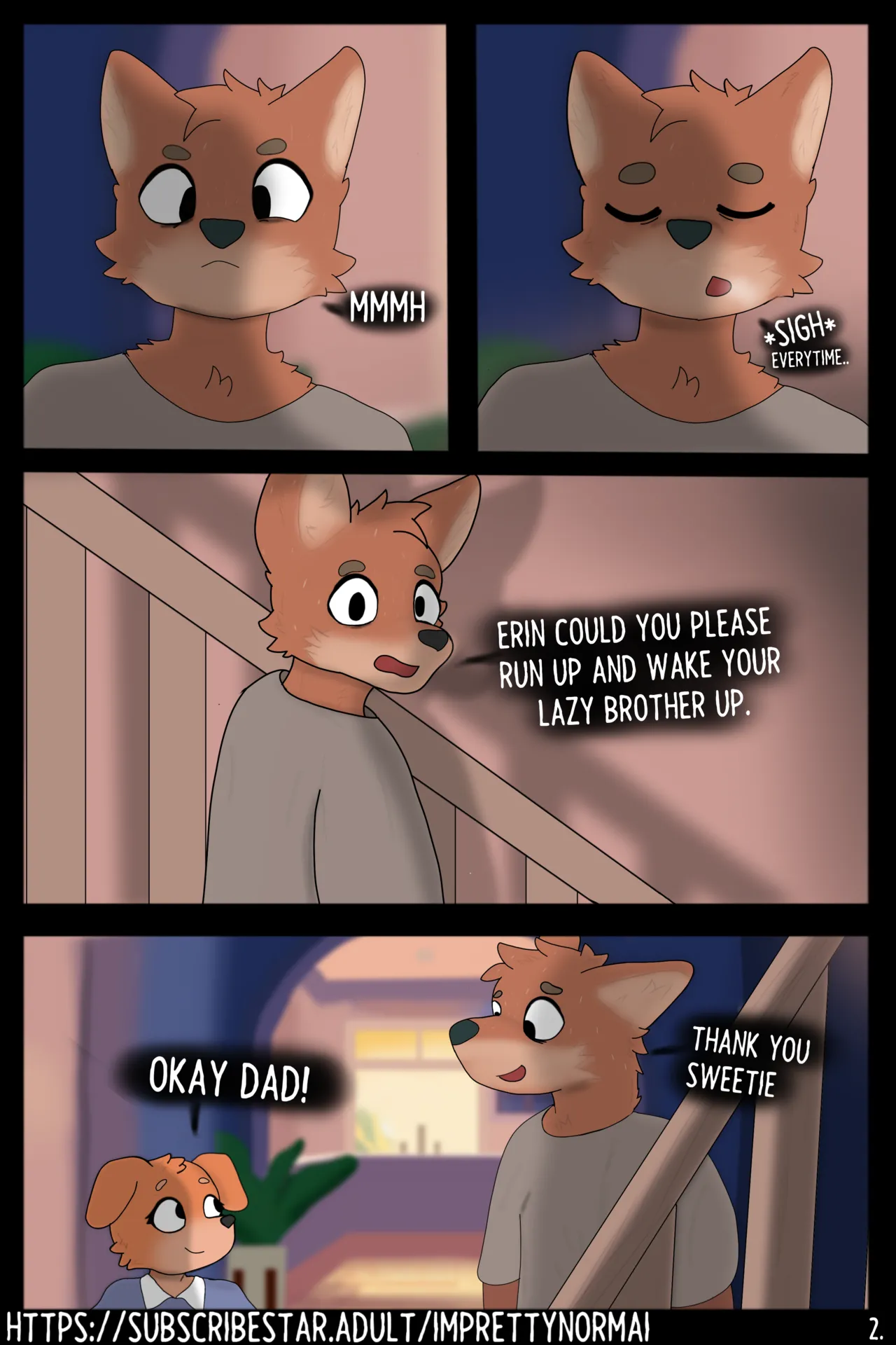 Slept In!  Ongoing page 3 full