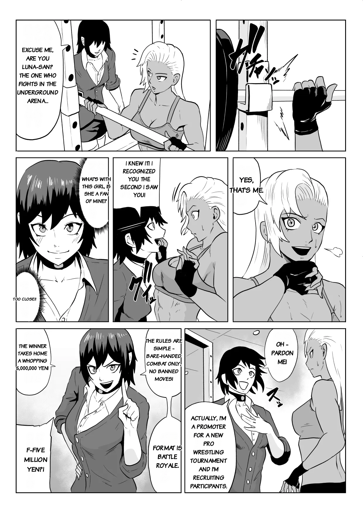 Golden Wolf Luna Kutsujoku ProWres 1 page 3 full