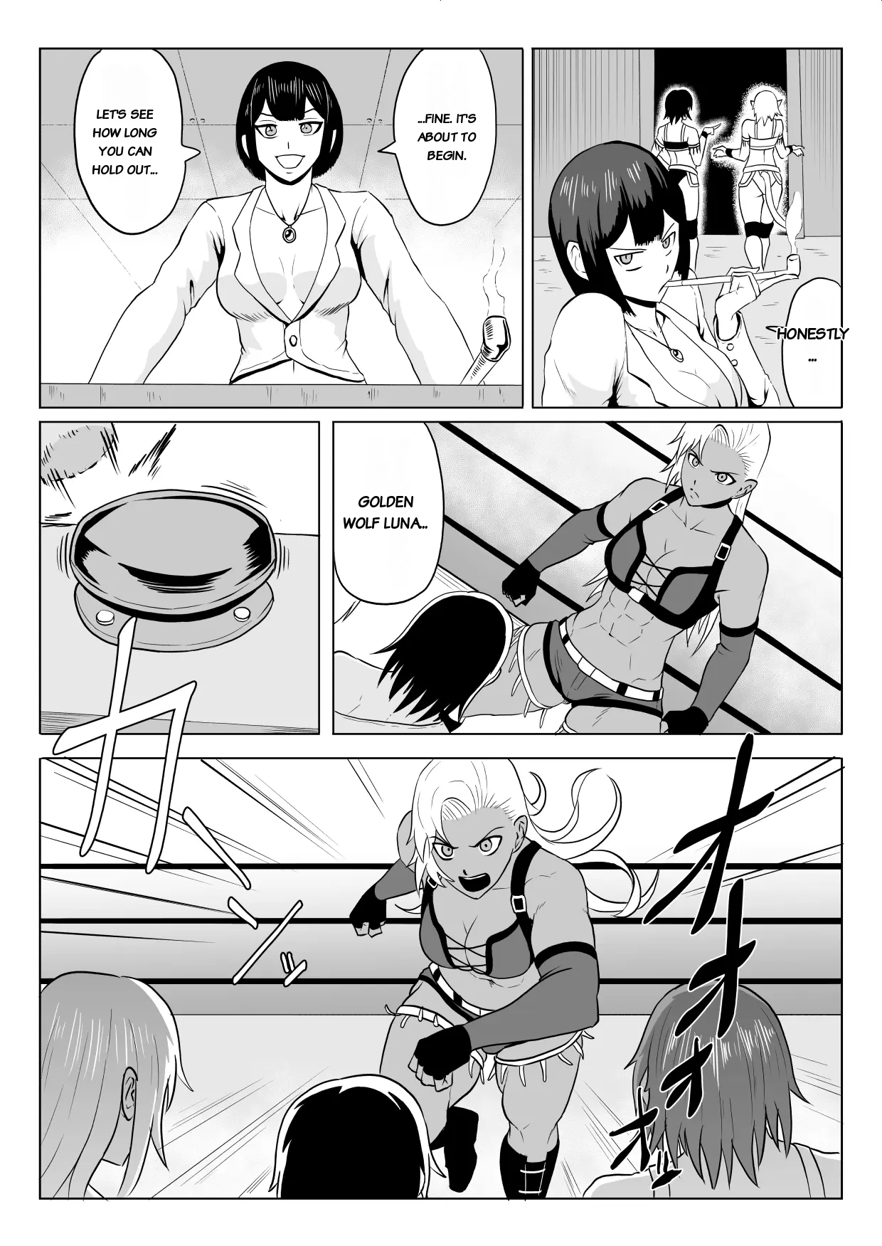 Golden Wolf Luna Kutsujoku ProWres 1 page 8 full