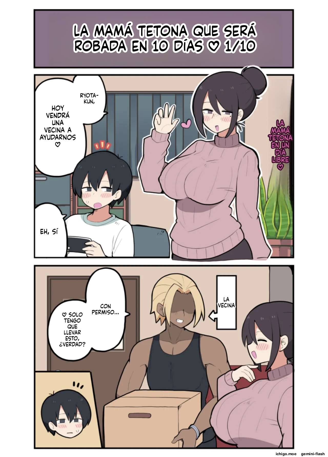 10-Nichigo ni Netorareru Kyonyuu Mama-san page 3 full
