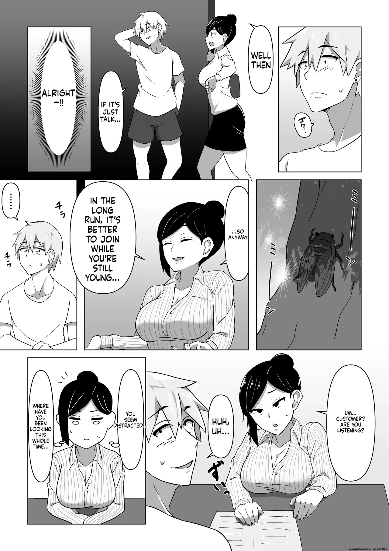 Seductive Life insurance saleswoman page 6 full