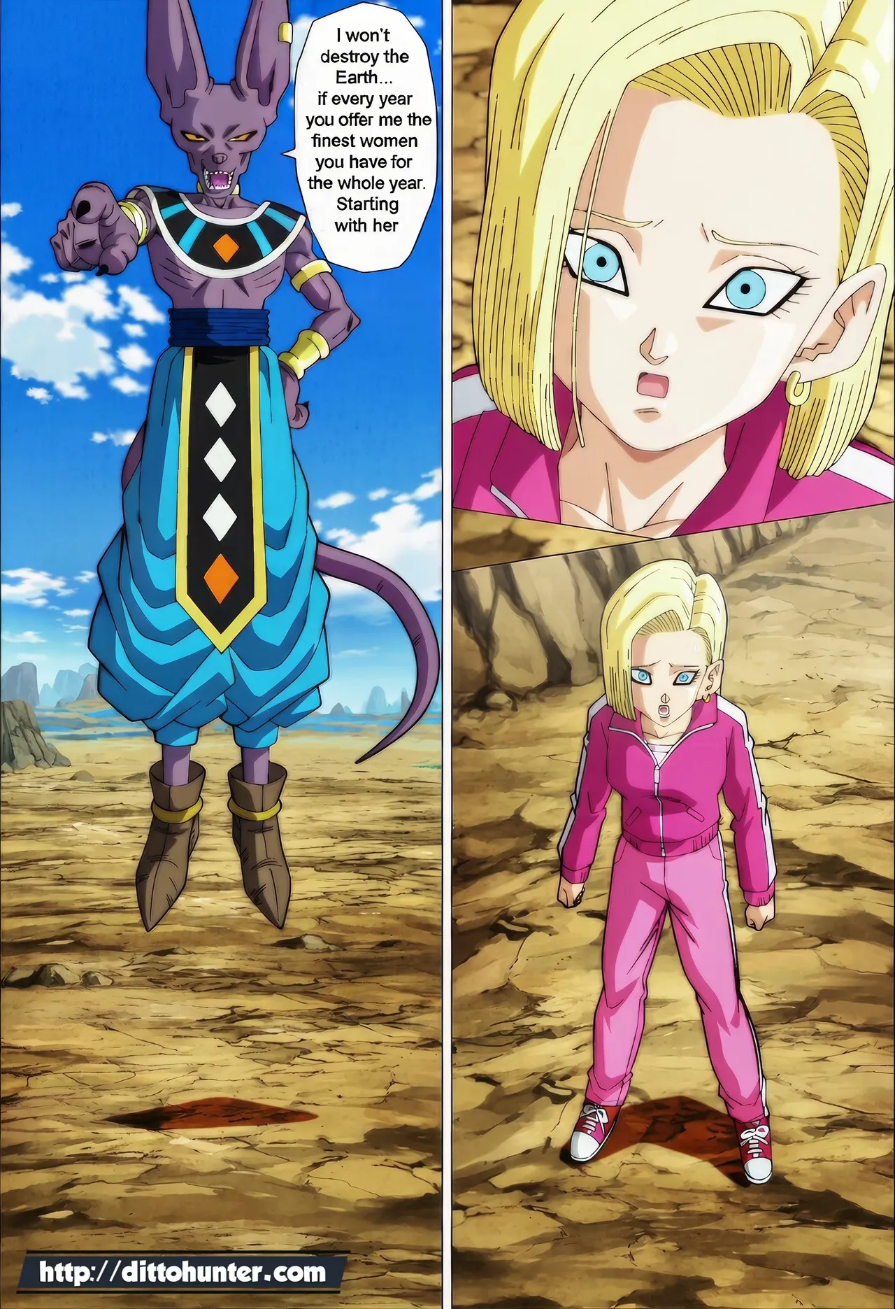 Beerus & Android 18  The Divine Pact of Temptation page 8 full