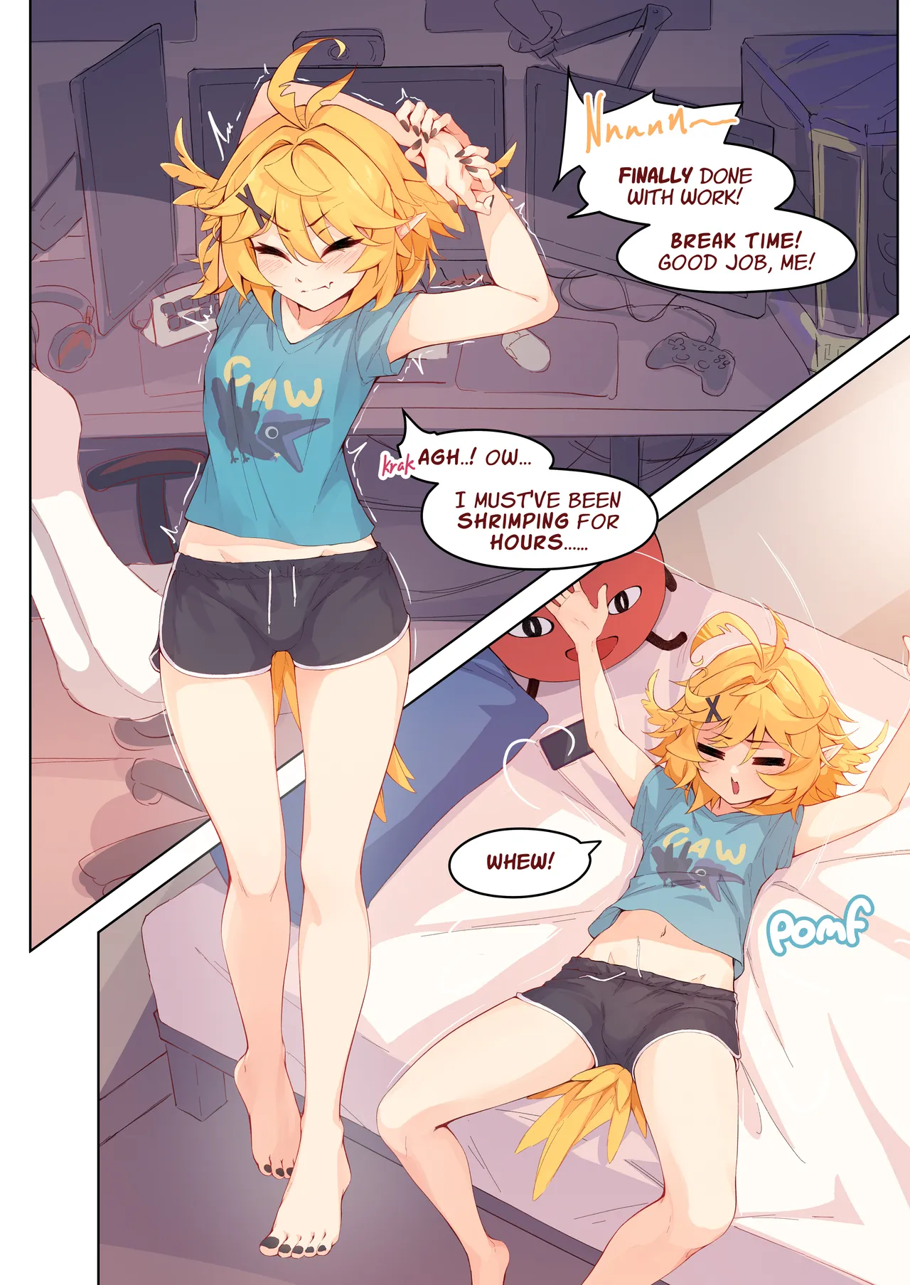My GF  caught me jerking off and now she's bouncing on it CRAZY STYLE page 2 full