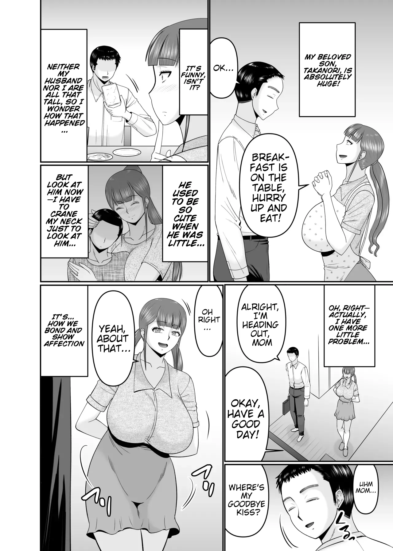 A big son and his short mother. page 3 full