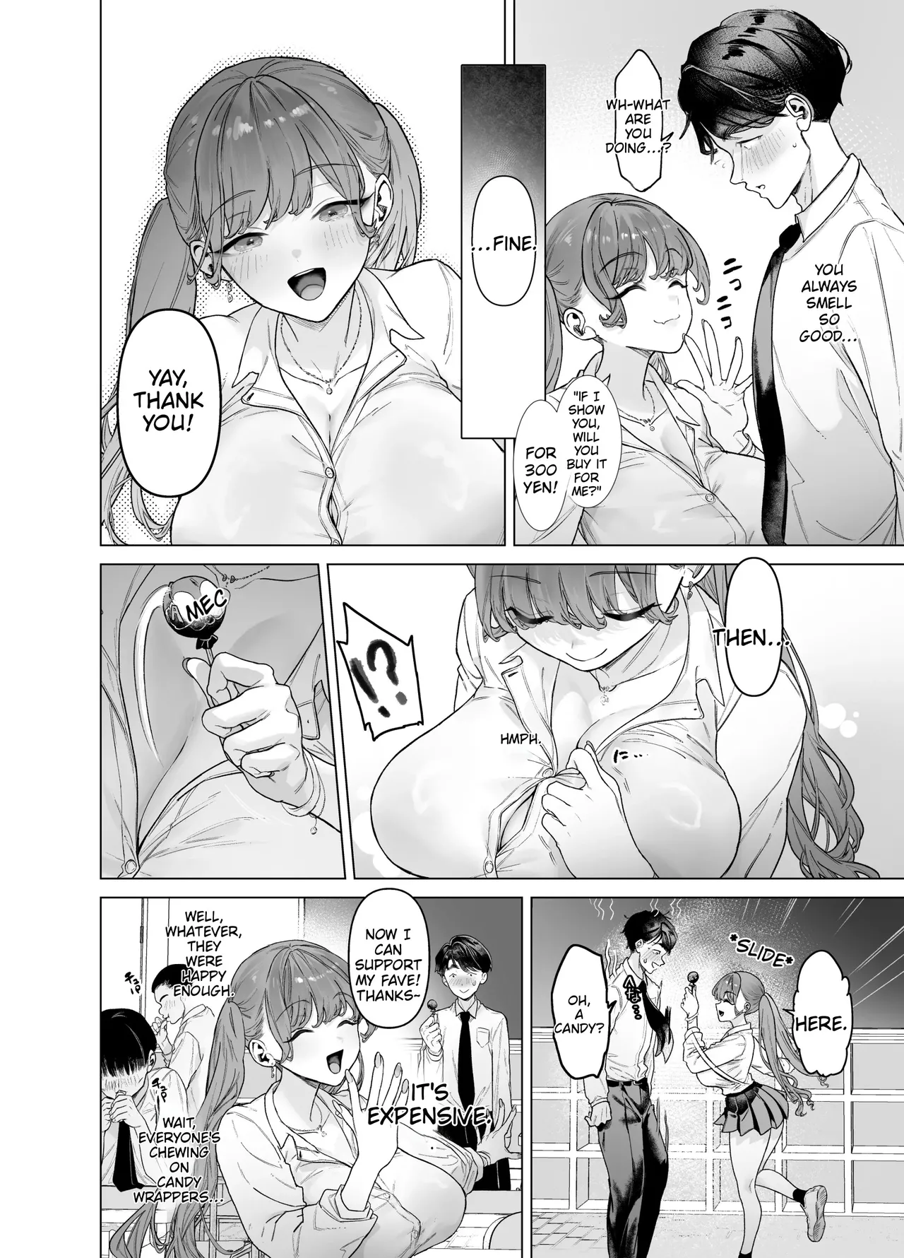 A gal who doesn't act submissive but is weak for a big cock, and a huge-dicked otaku. page 12 full