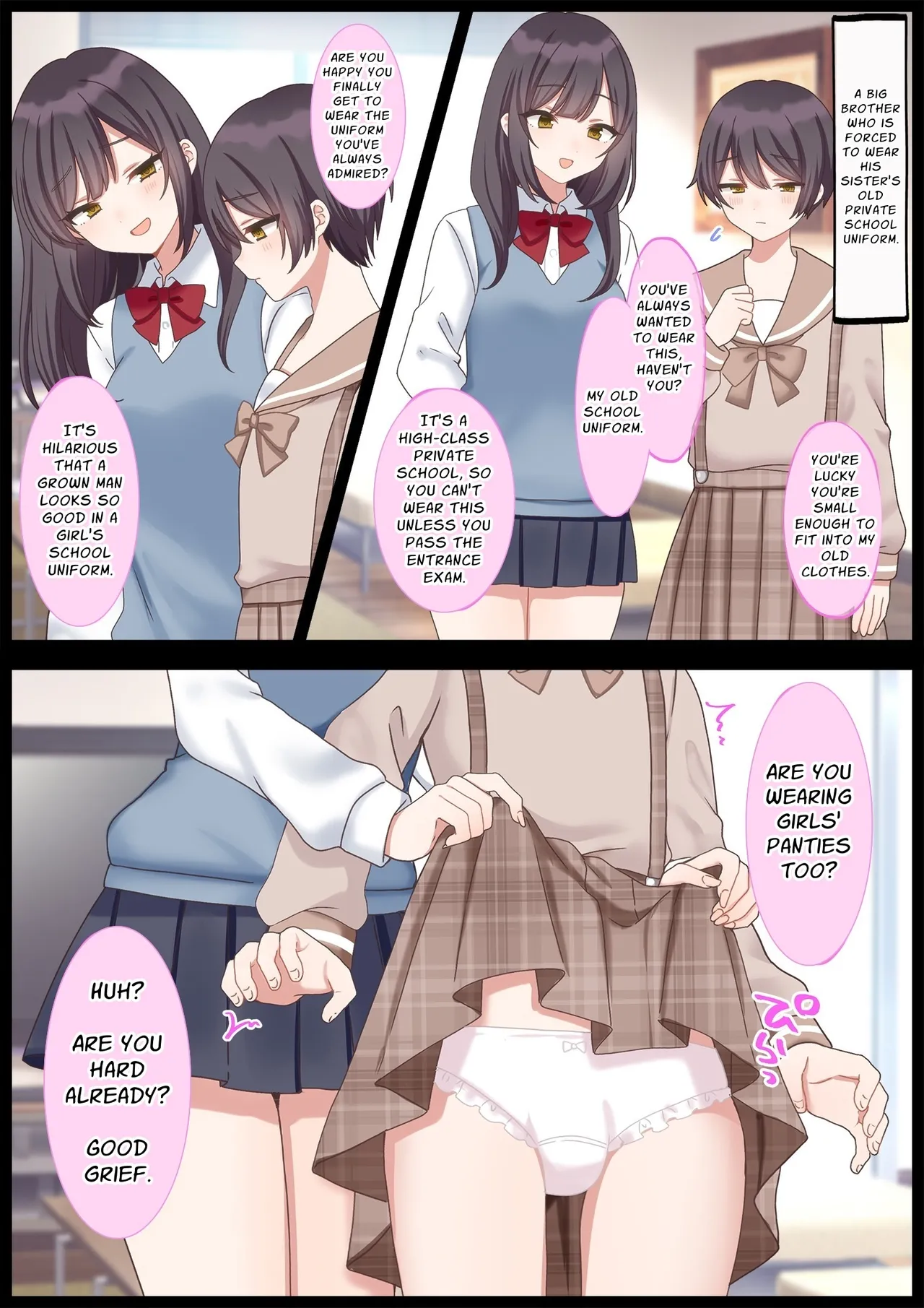 Humiliated and made to crossdress by younger women page 3 full