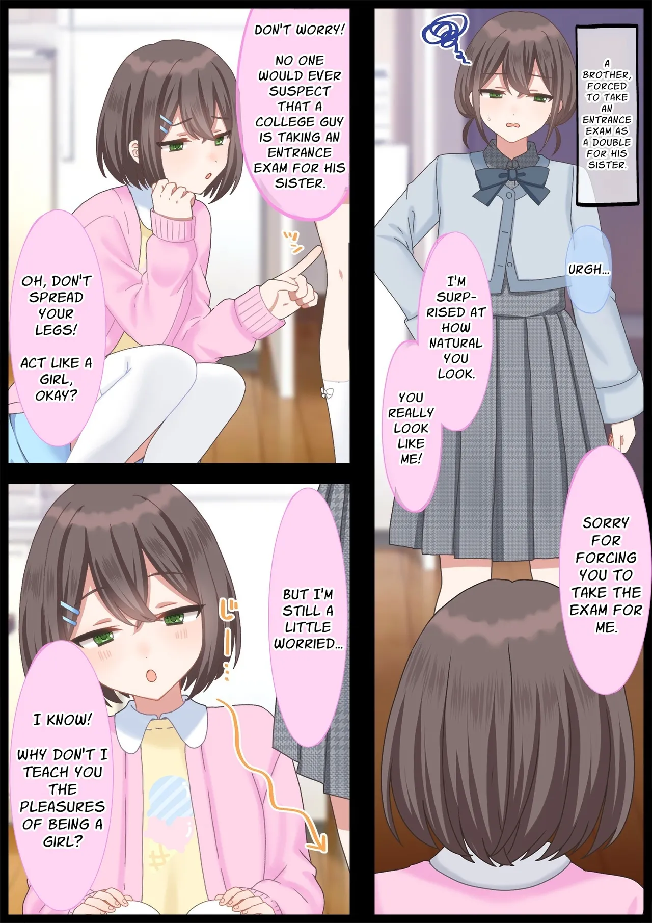 Humiliated and made to crossdress by younger women page 9 full