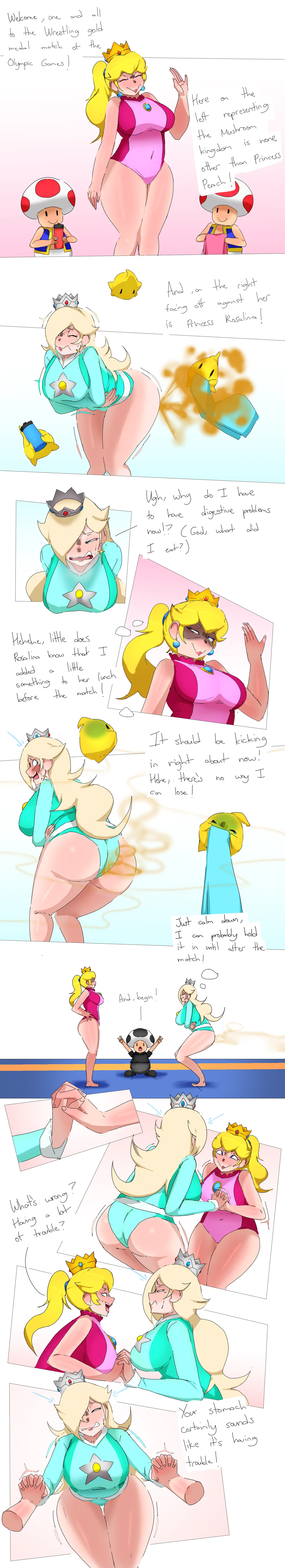 Rosalina Overwhelming Peach with her Gassy Wrestling page 7 full