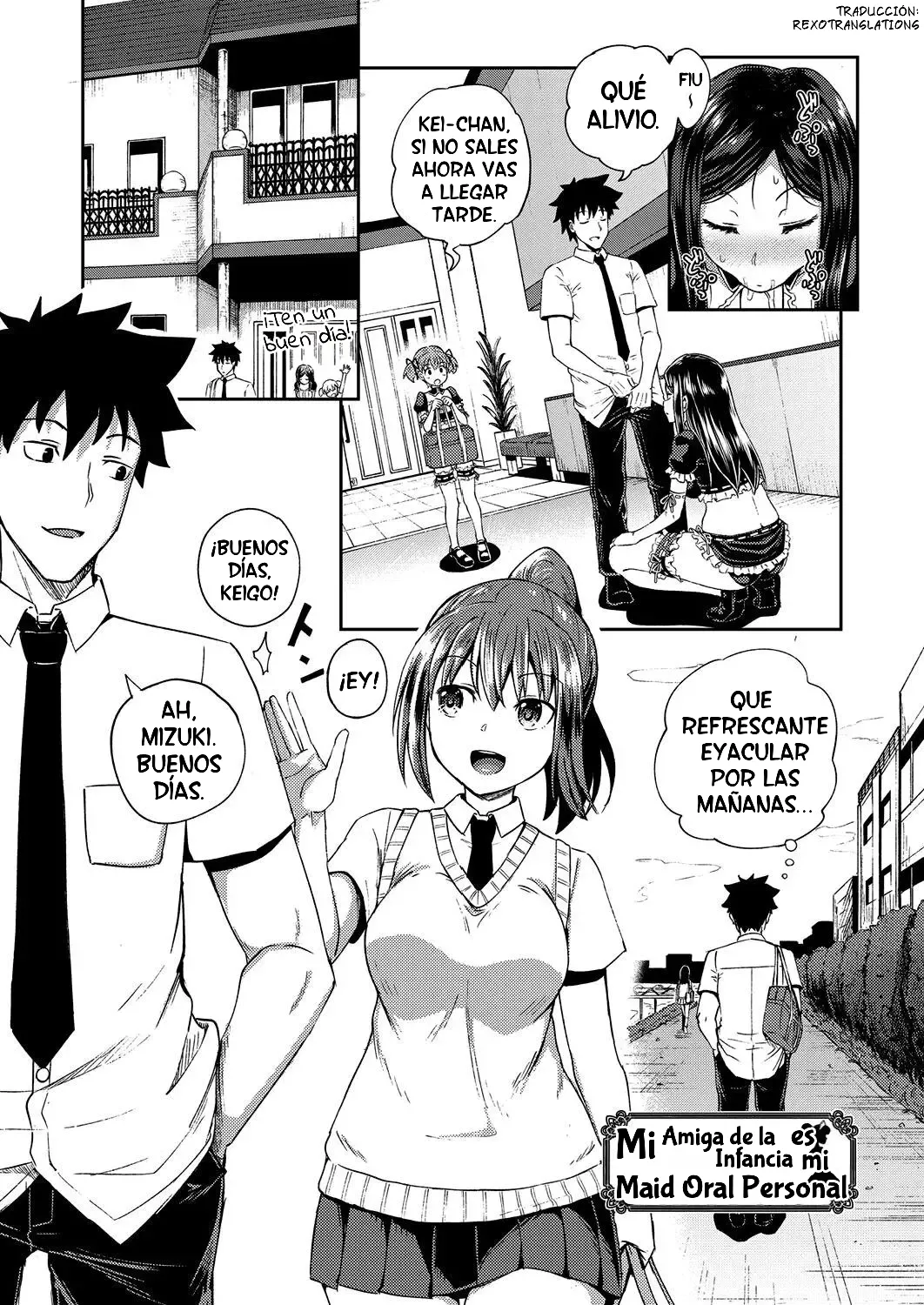 Mi Amiga de la Infancia es mi Maid Oral Personal  - Osananajimi wa Ore no Senzoku Okuchi Maid page 3 full