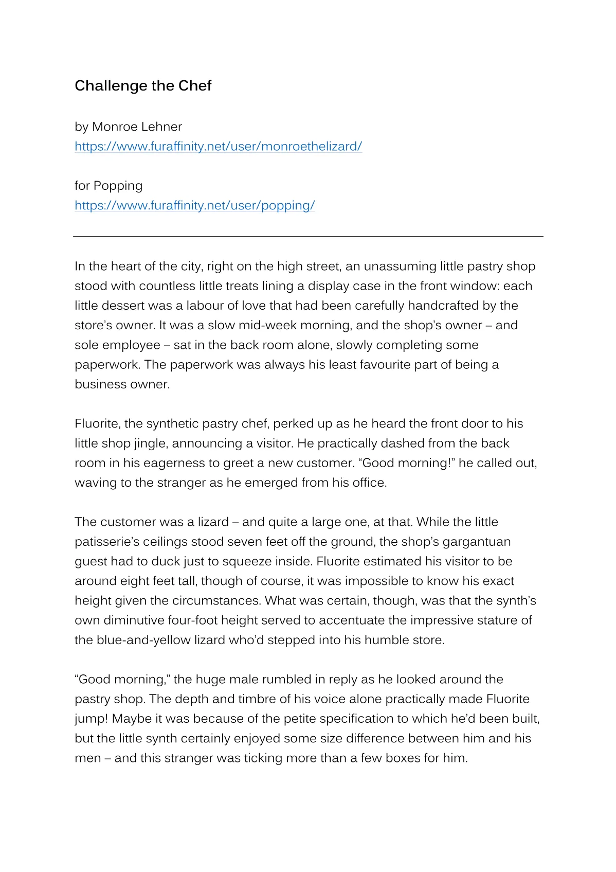 & Monroe Lehner  Challenging the Chef page 2 full