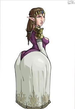 what if Zelda had a gigantic dumptruck ass? 😋