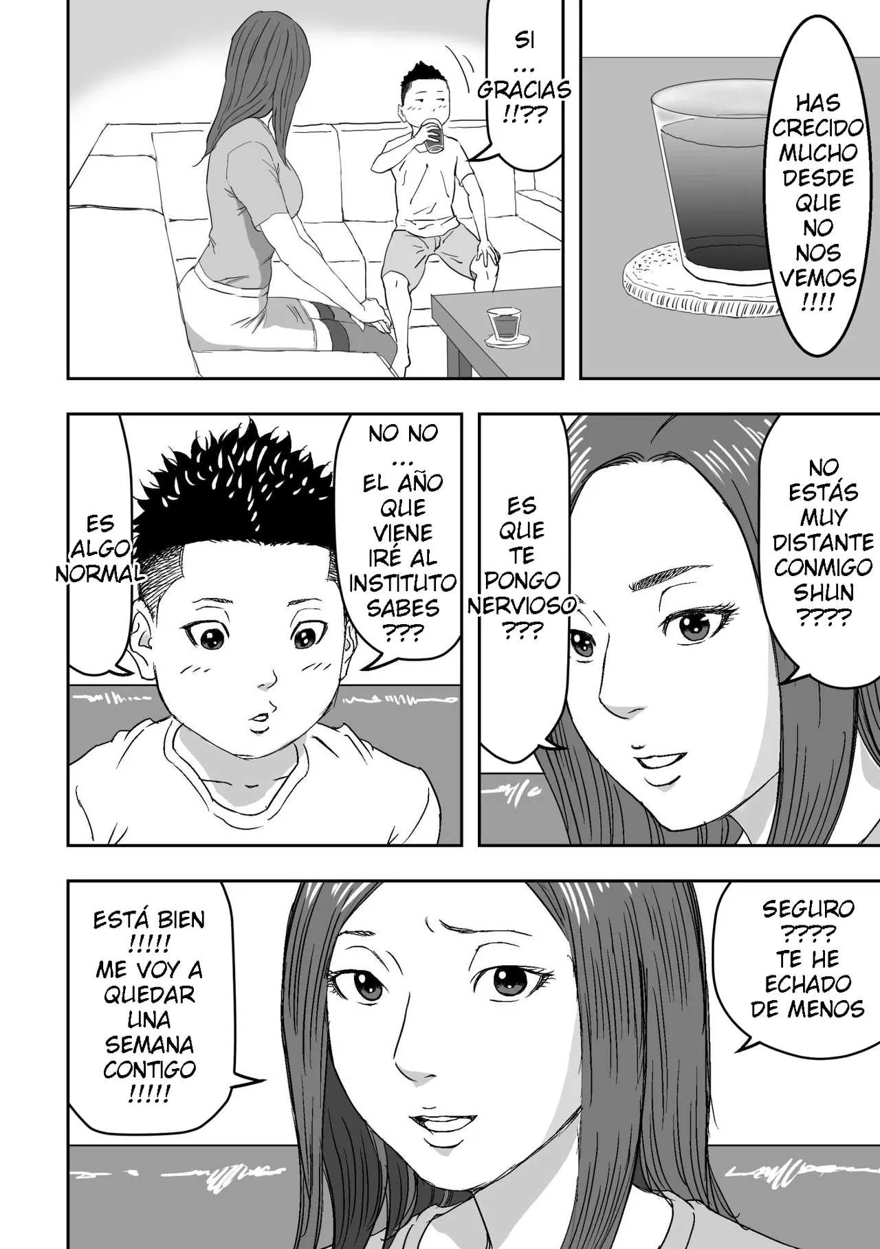 DoujinHaruga - Muchimuchina Obasan ga Sasotte Kitanode Fudeoroshi Sarete Mita ESP page 4 full