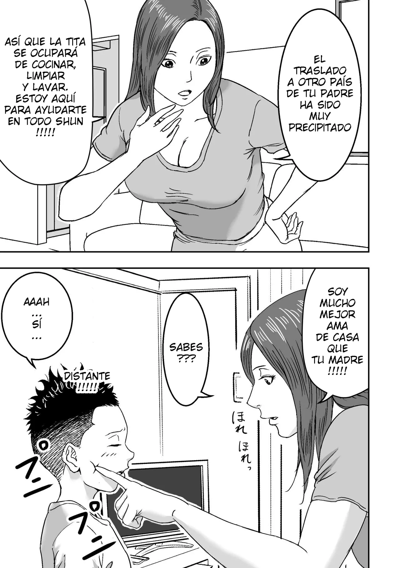 DoujinHaruga - Muchimuchina Obasan ga Sasotte Kitanode Fudeoroshi Sarete Mita ESP page 7 full