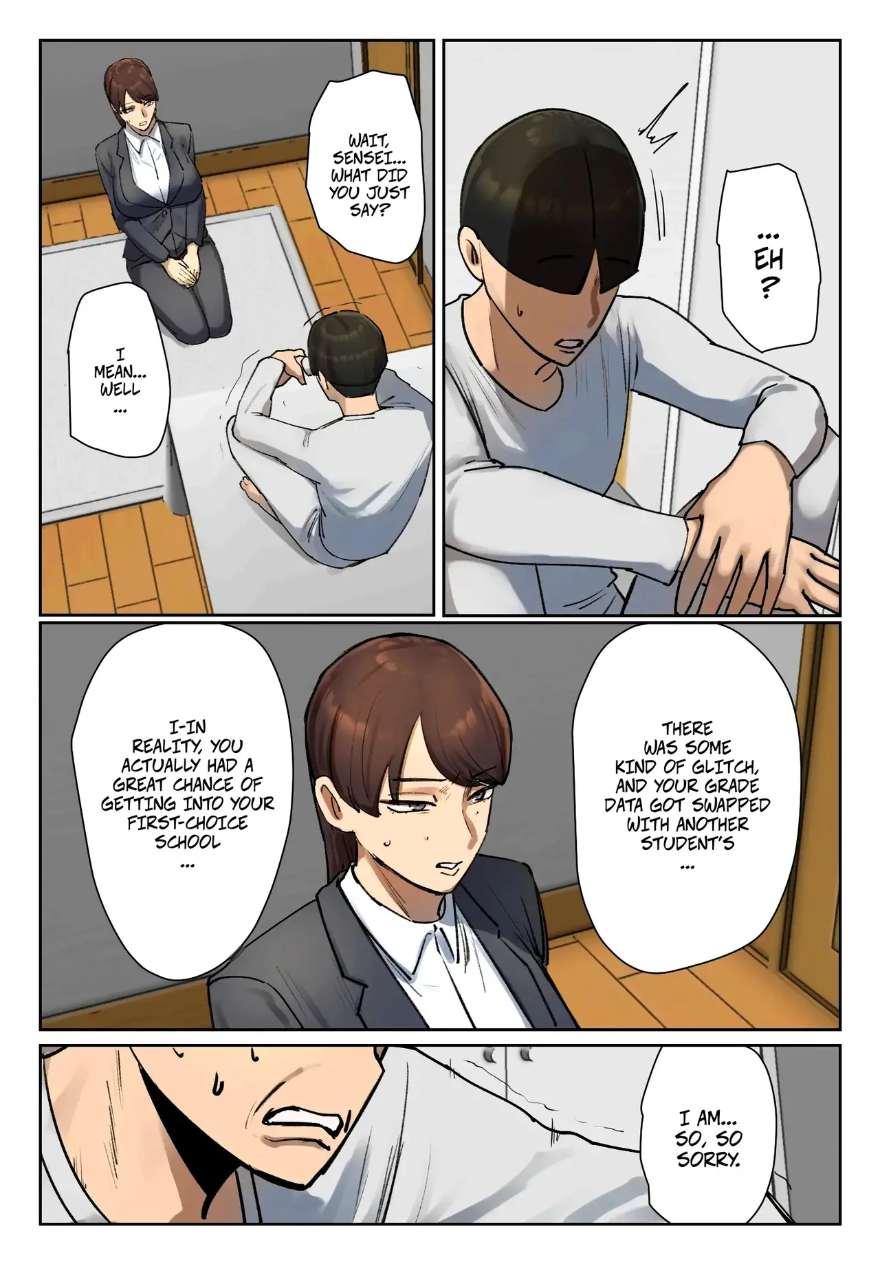Strip Down To Your Underwear and Appologize To Your Student -- Seito no Shitagi o Tsukete Shazai Shiro page 12 full