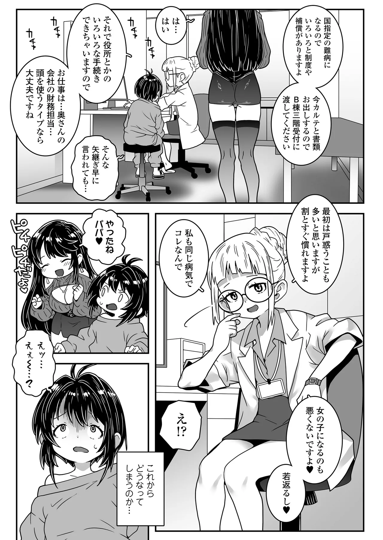 Chuunen Dansei Shoujoka-shou ni Kakatta Papa wa, Tsuma to Musume no Omocha ni Narimashita. page 7 full