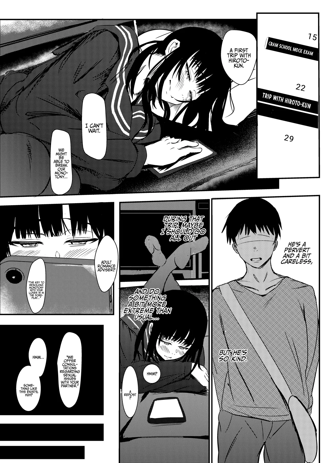 Tokumei de Kare to no Seijijou o Soudan Shitara / When I Tried To Anonymously Get Advice For MY Sex Life With My Boyfriend I Got Turned Into A Bitch With Baby-Making Sex page 4 full