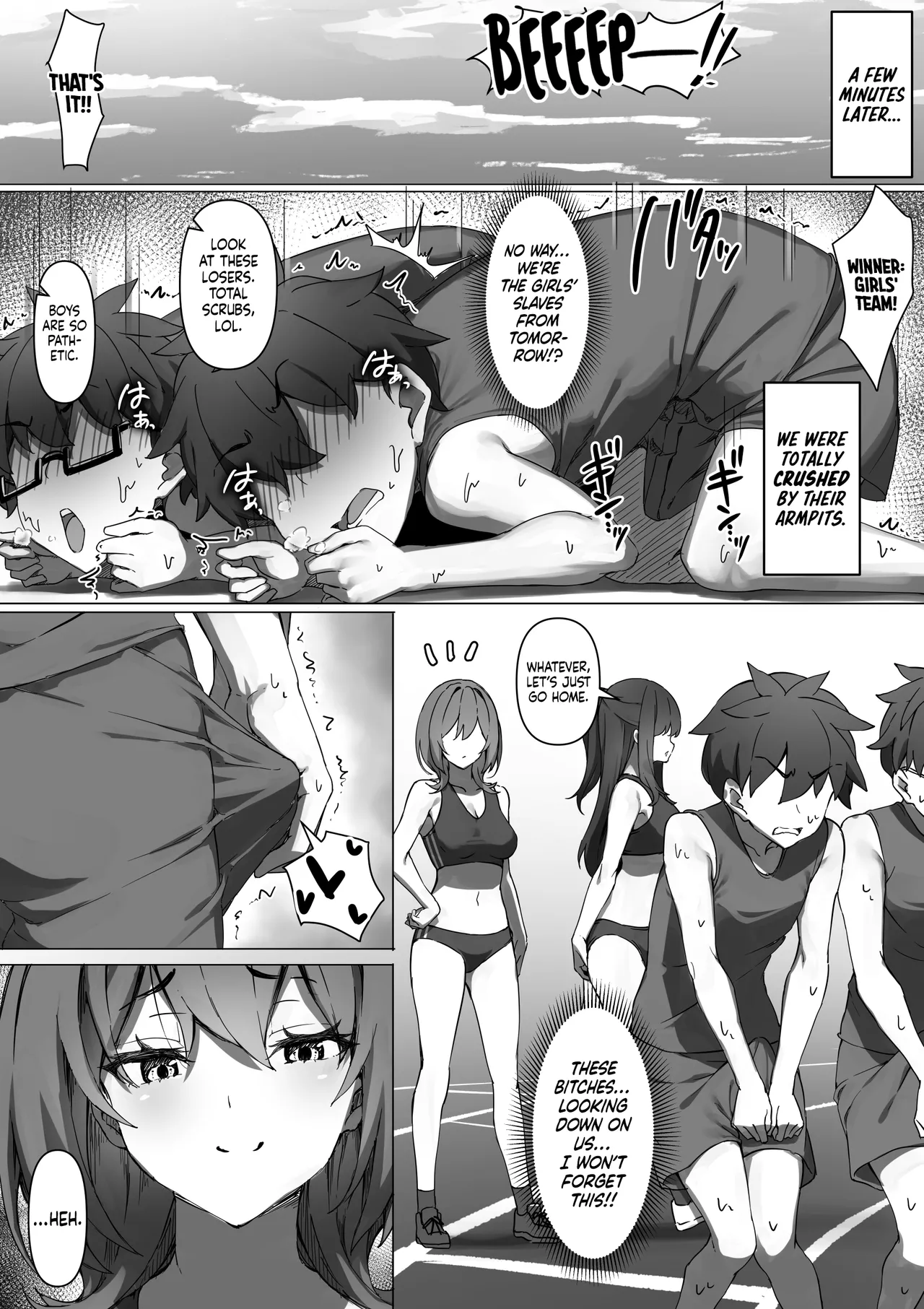 The Story of Masochists Who Got Hard From the Armpits of the Girls’ Track-and-Field Team and Got Punished | Rikujo Joshi no Waki ni Tsui Kofun Shite Shimatta Maso ni Batsu ga Kudaru Hanashi page 5 full