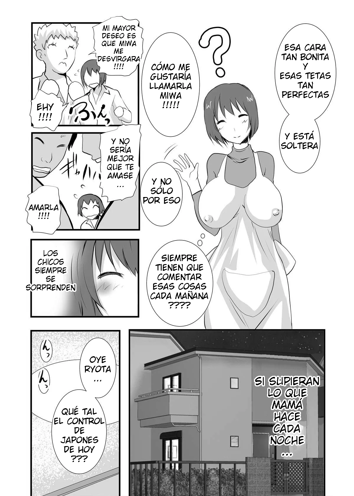 TAM  - Futanari Kaa-san  ESP page 4 full