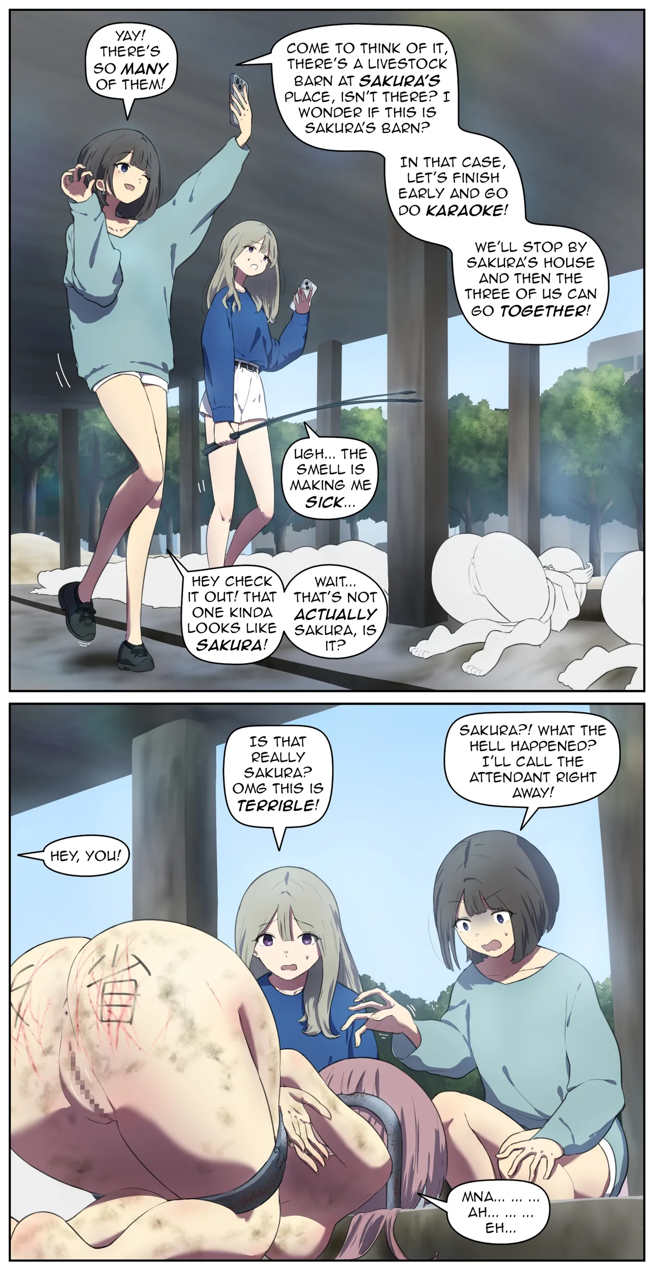 A life in the barn as punishment for a delinquent girl who has been spoiled until now【Translated by kochakaden】 page 10 full