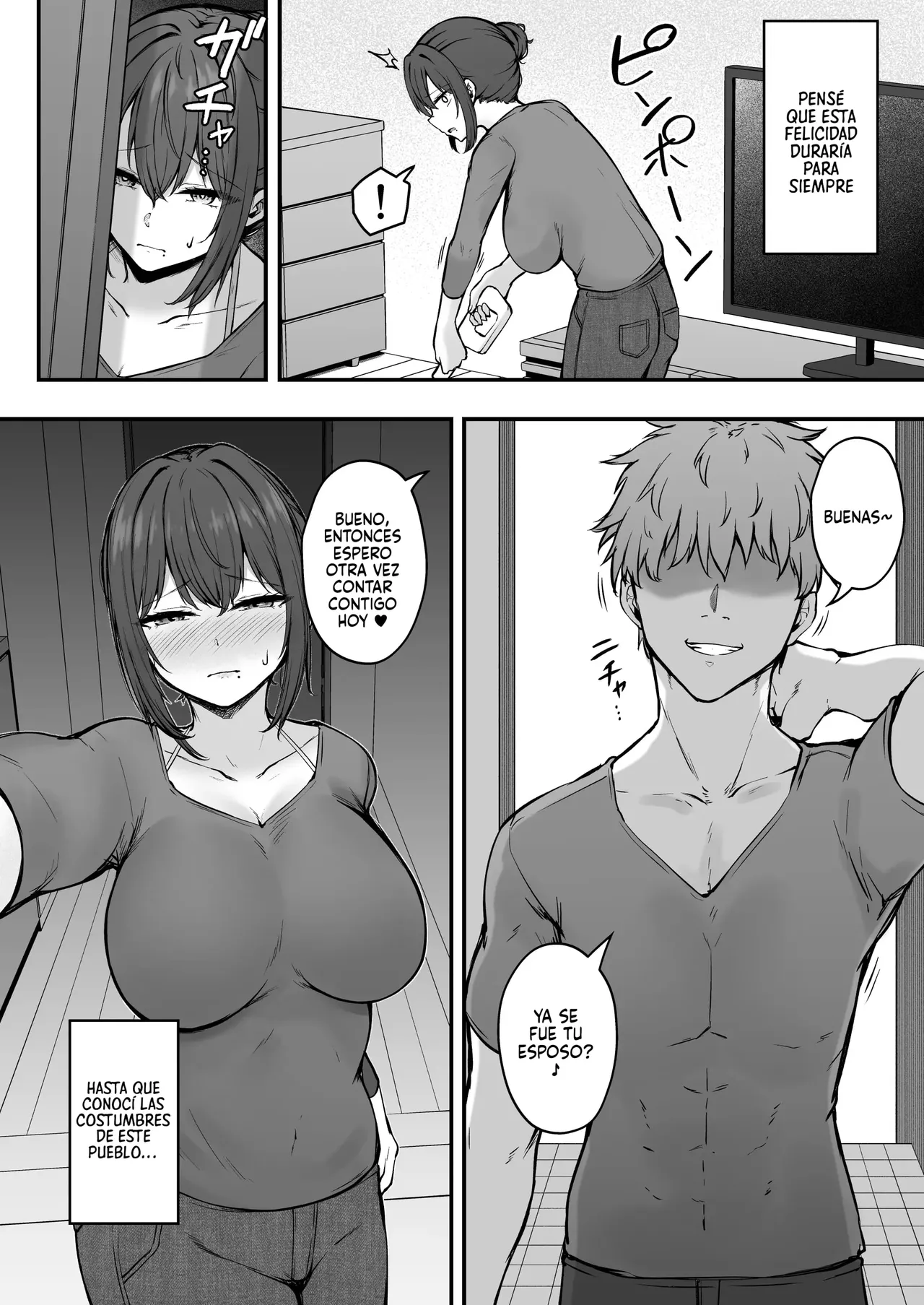 Niezuma -Toaru Mura no Inshuu no Kiroku-｜Esposa de Sacrificio -Un Relato sobre las Costumbres Sexuales de cierto Pueblo- page 3 full