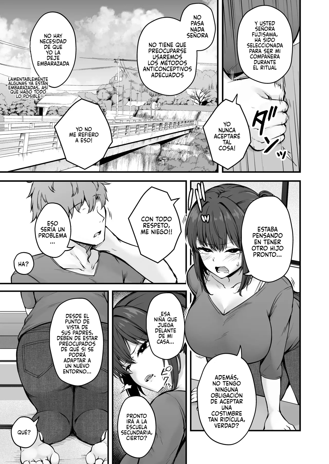 Niezuma -Toaru Mura no Inshuu no Kiroku-｜Esposa de Sacrificio -Un Relato sobre las Costumbres Sexuales de cierto Pueblo- page 6 full