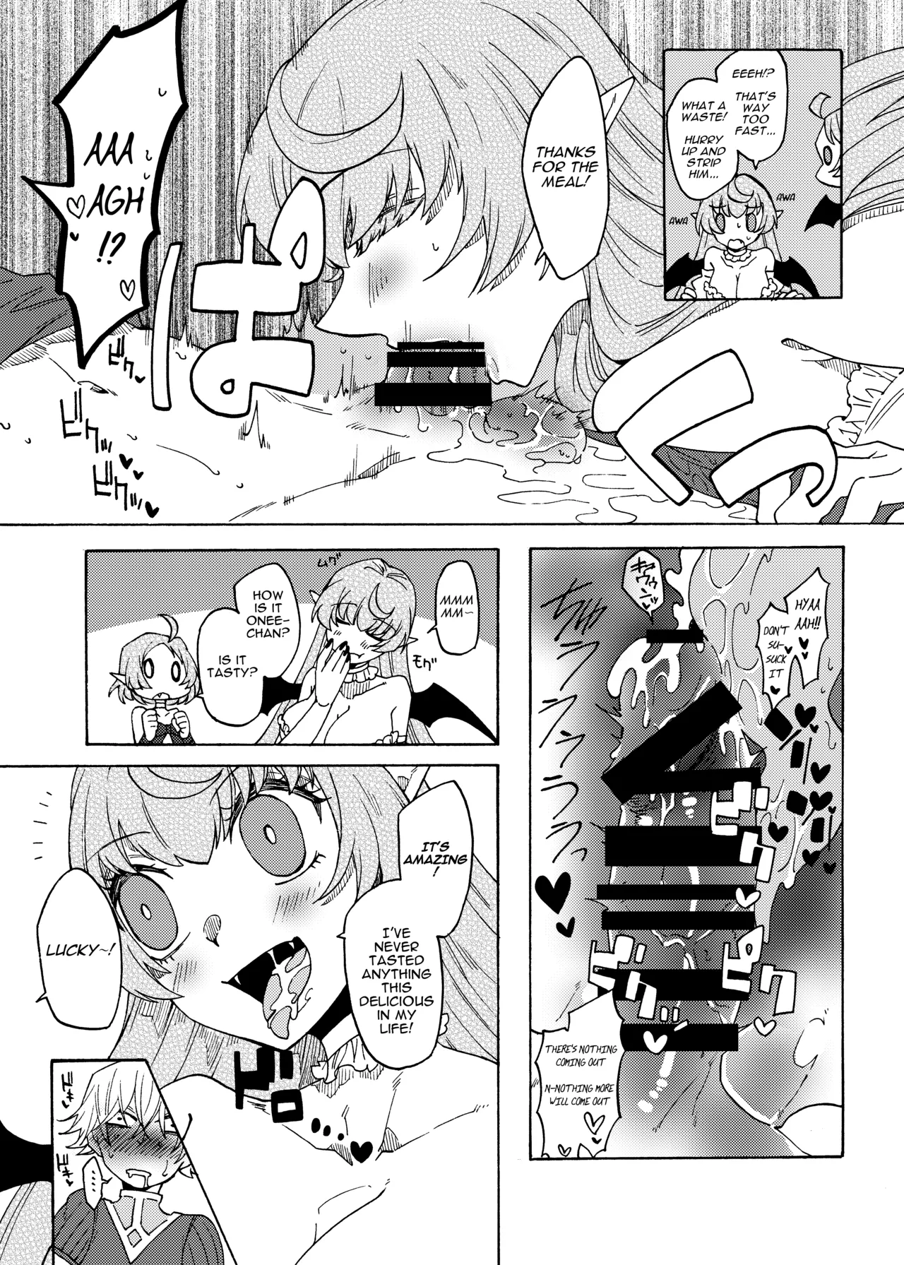Saikyou Yuusha ga Zako Succubus Shimai no Seieki Server ni naru Hanashi! | The Story of the Strongest Hero Becoming a Semen Dispenser for Small-Fry Succubus Sisters! page 12 full