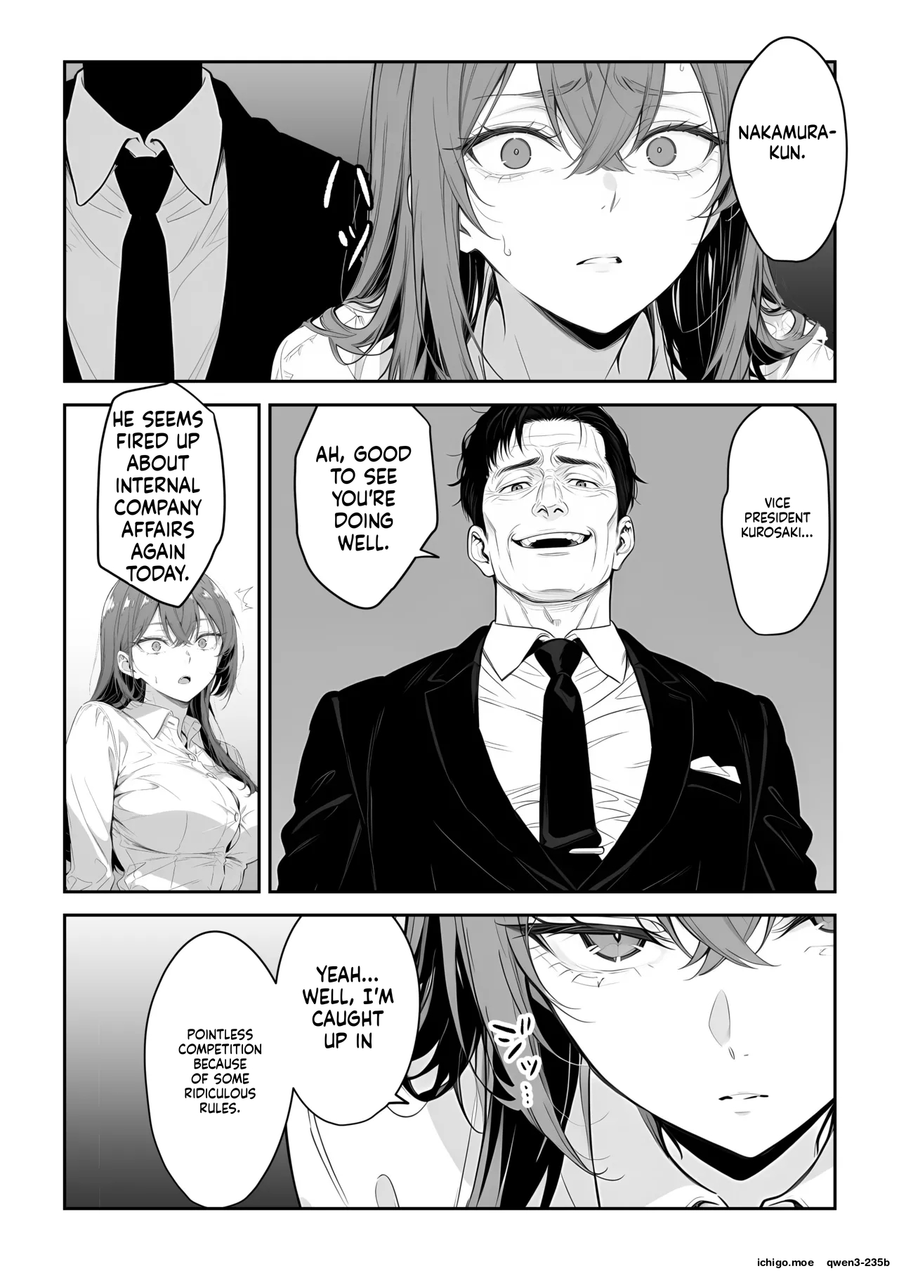 Eigyō seiseki saikai no OL ga zen shain no sei shori-gakari ni naru kaisha - AI Generated page 12 full
