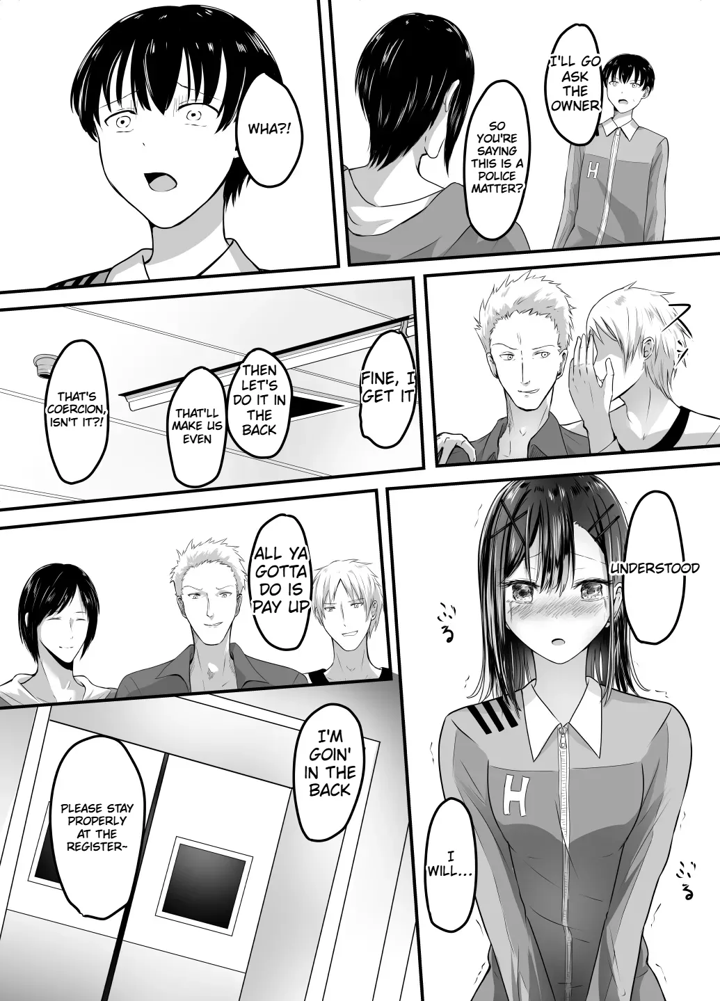 Suki na Kouhai Arbeit o Rape Sareta Hanashi page 12 full