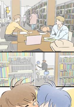 An Open Friend | In the library