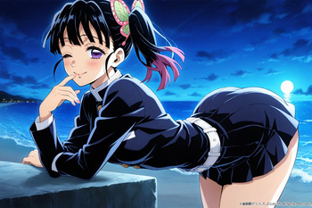 (Patreon - WaifuRain) Kanao Tsuyuri From Kimetsu No Yaiba - Tentacles Opening [AI Generated] cover