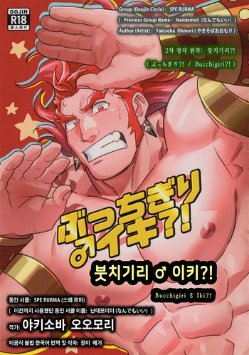 (Yarou Fes 2024-summer-) [SPE RURMA (Yakisoba Ohmori)] Bucchigiri ♂ Iki?! | 붓치기리♂이키?! (Bucchigiri?!) [Korean] [장미 메가] cover