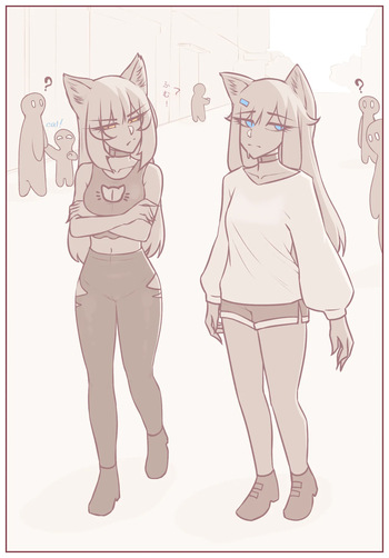 拾った子猫が女の子になりました 4 [BluvyDev] cover