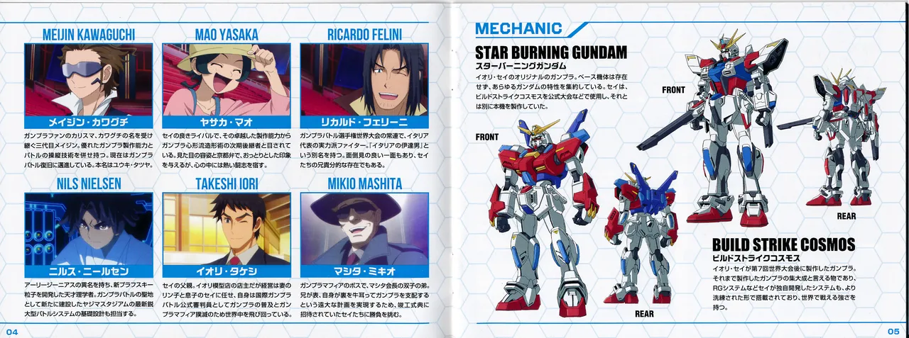 Gundam Build Fighters Special Build Disc Liner Notes page 3 full