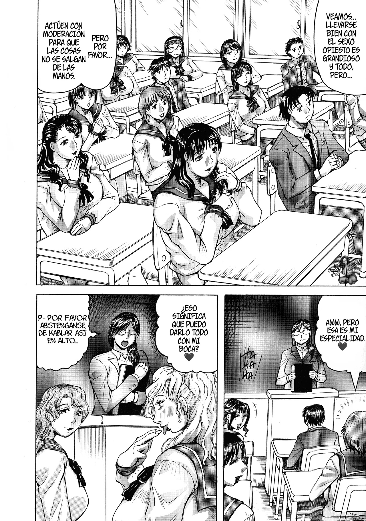 Jukujo Gakuen ~ Classmate wa Zen'in Jukujo ~ Okiniiri Touroku Ch. 1｜Escuela De MILFS ~ Todas mis compañeras de clase son mujeres maduras ~ Cap. 1 page 7 full