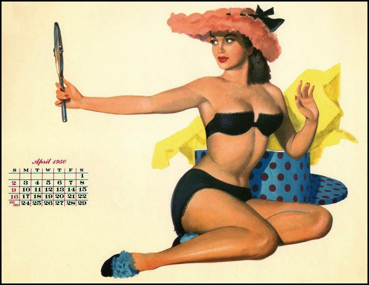 Al Moore - 1950 Esquire Girl Calendar page 4 full
