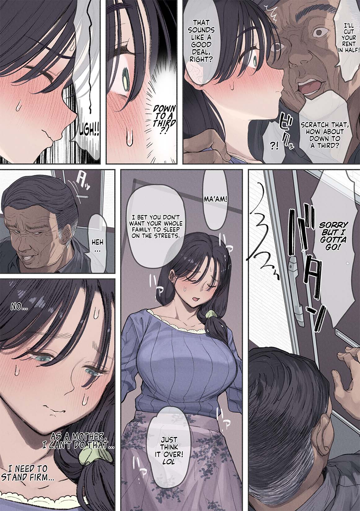 Kongetsu no Yachin ga Haraemasen.  Danna ni Naisho de Ooya-san no Aijin ni Narimashita. | I Can't Pay Rent This Month.  I Became My Landlord's Mistress Behind My Husband's Back. page 12 full