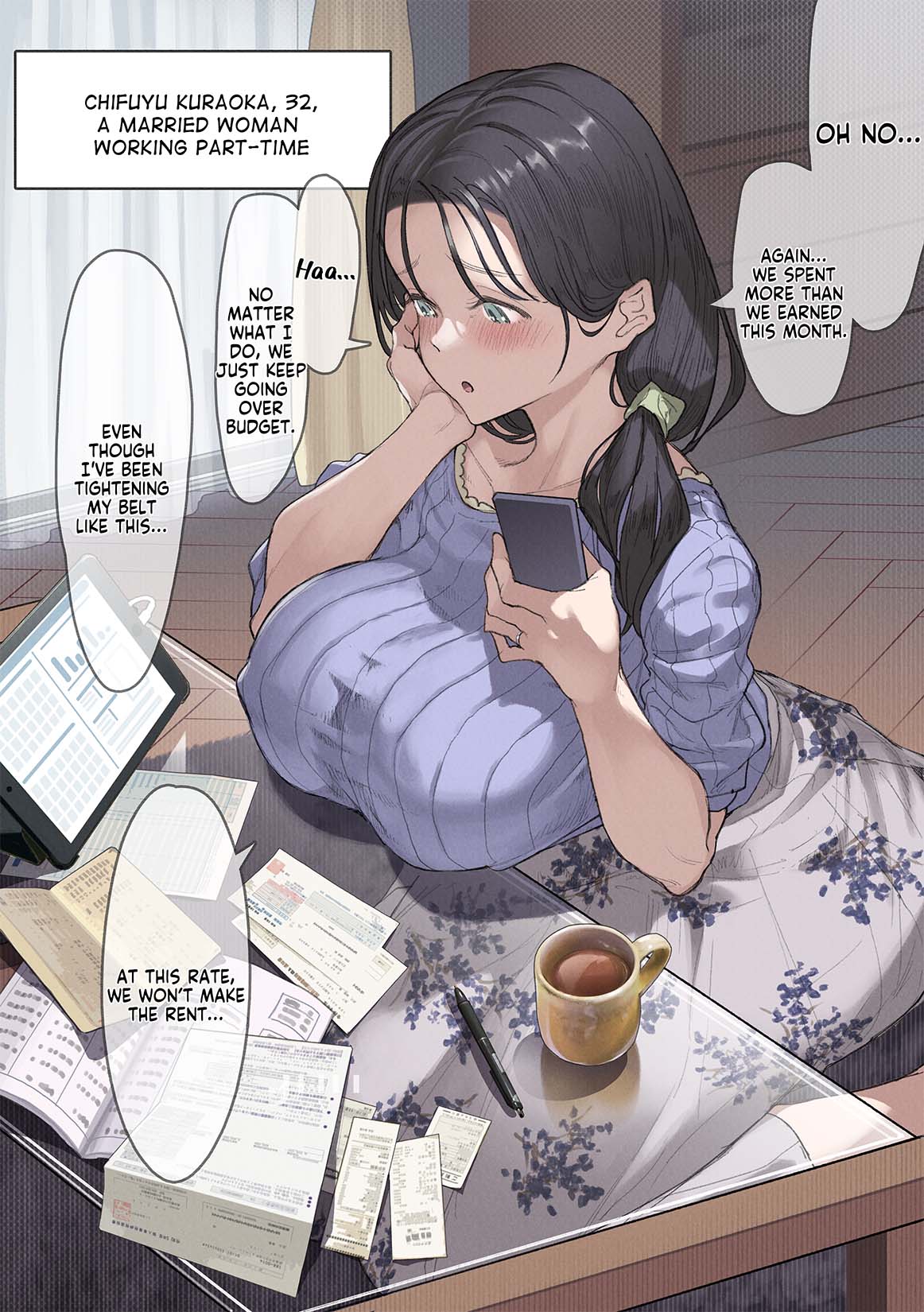 Kongetsu no Yachin ga Haraemasen.  Danna ni Naisho de Ooya-san no Aijin ni Narimashita. | I Can't Pay Rent This Month.  I Became My Landlord's Mistress Behind My Husband's Back. page 2 full