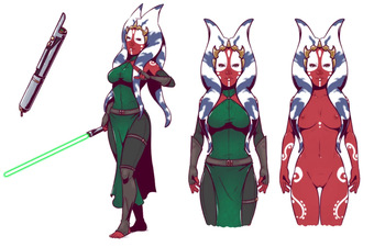 [Dave Cheung] Togruta OCs - Belinda Taas & Hana (Star Wars) cover