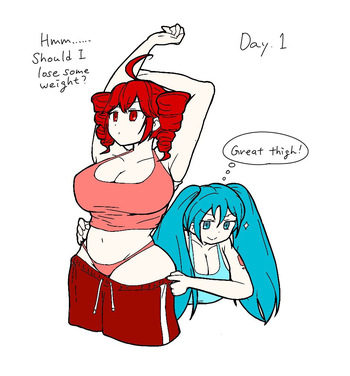 [ justlooking / @lt29745559 ] Vocaloid weight gain incident cover
