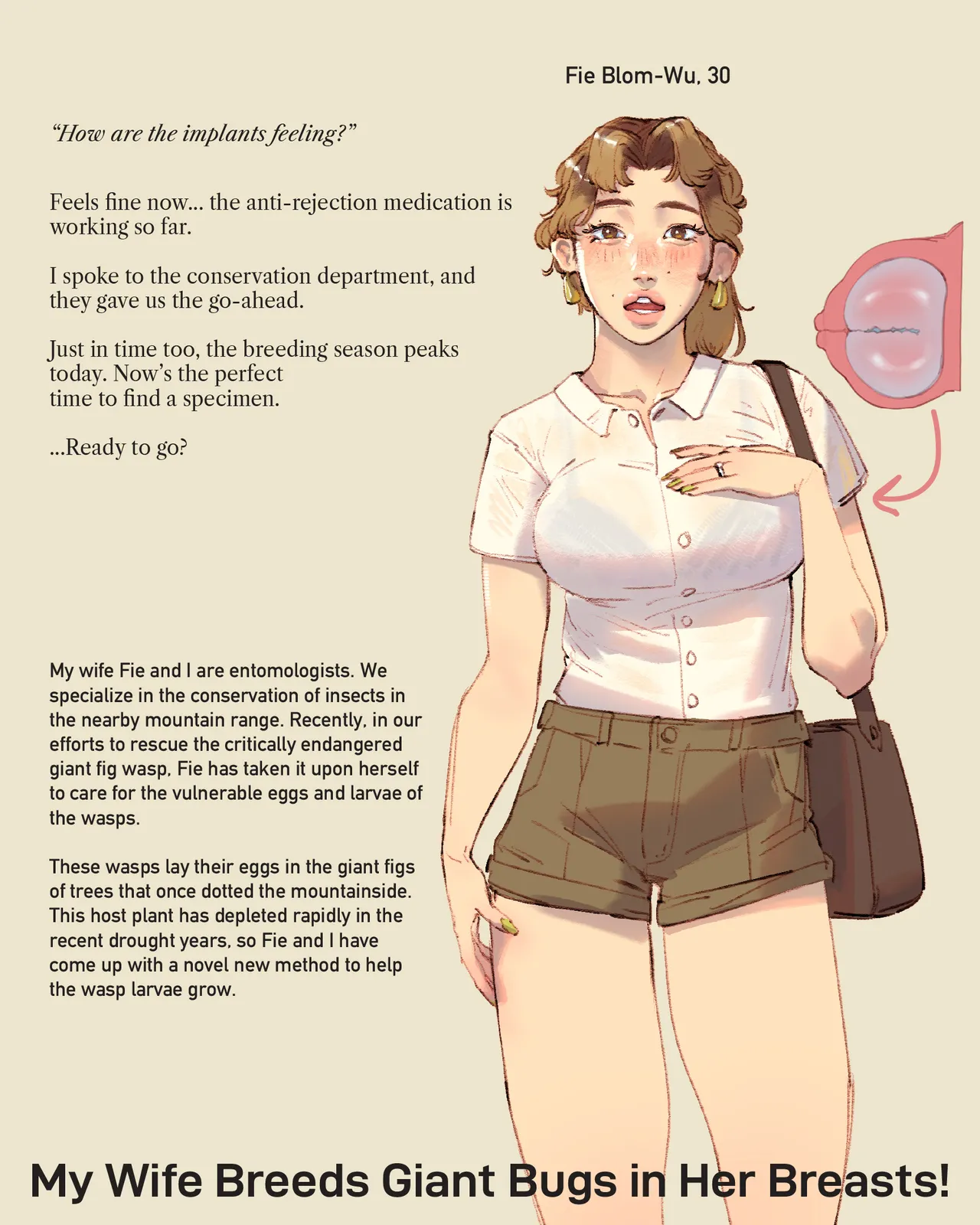 My Wife Breeds Giant Bugs in Her Breasts page 1 full