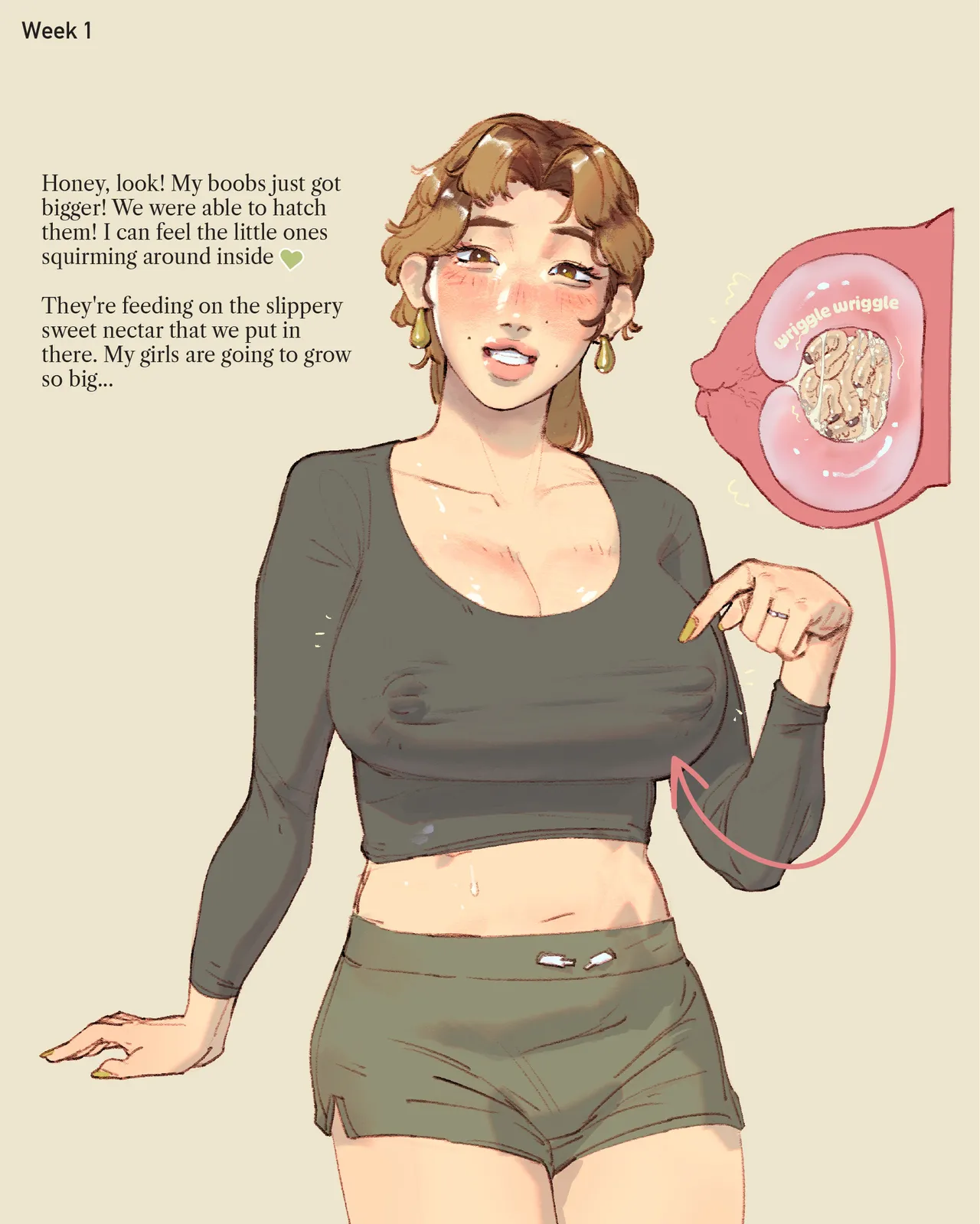 My Wife Breeds Giant Bugs in Her Breasts page 4 full
