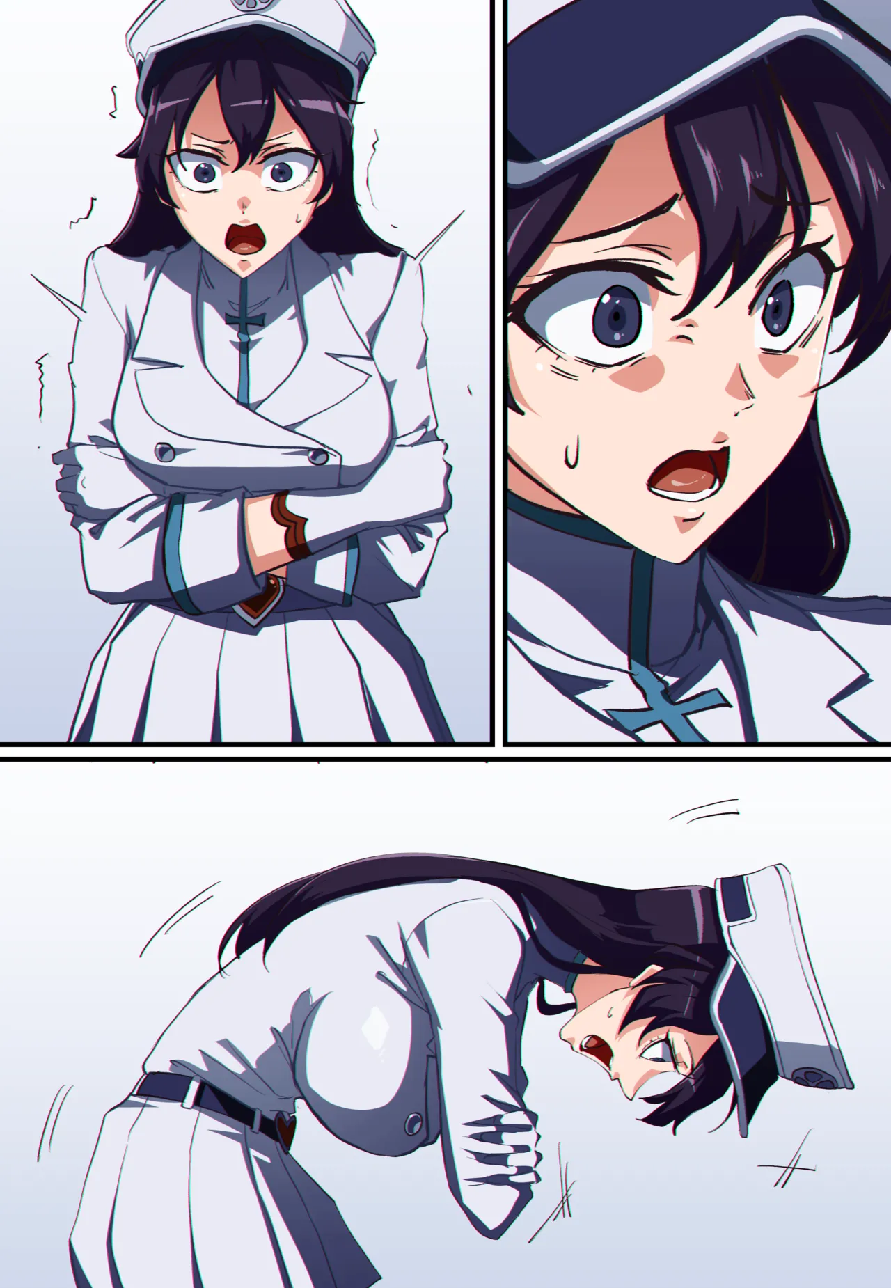 BLEACH Bambietta ＆ Inoue Orihime Possession | 全彩无声漫画 境·界 憑依 邦比爱塔 ＆ 井上织姬 page 4 full