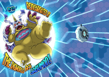 [Hybrid Tribe (Reddo12340)] Reincarnated in the Digiworld as Gabumon! 1 [English] [Digital] cover
