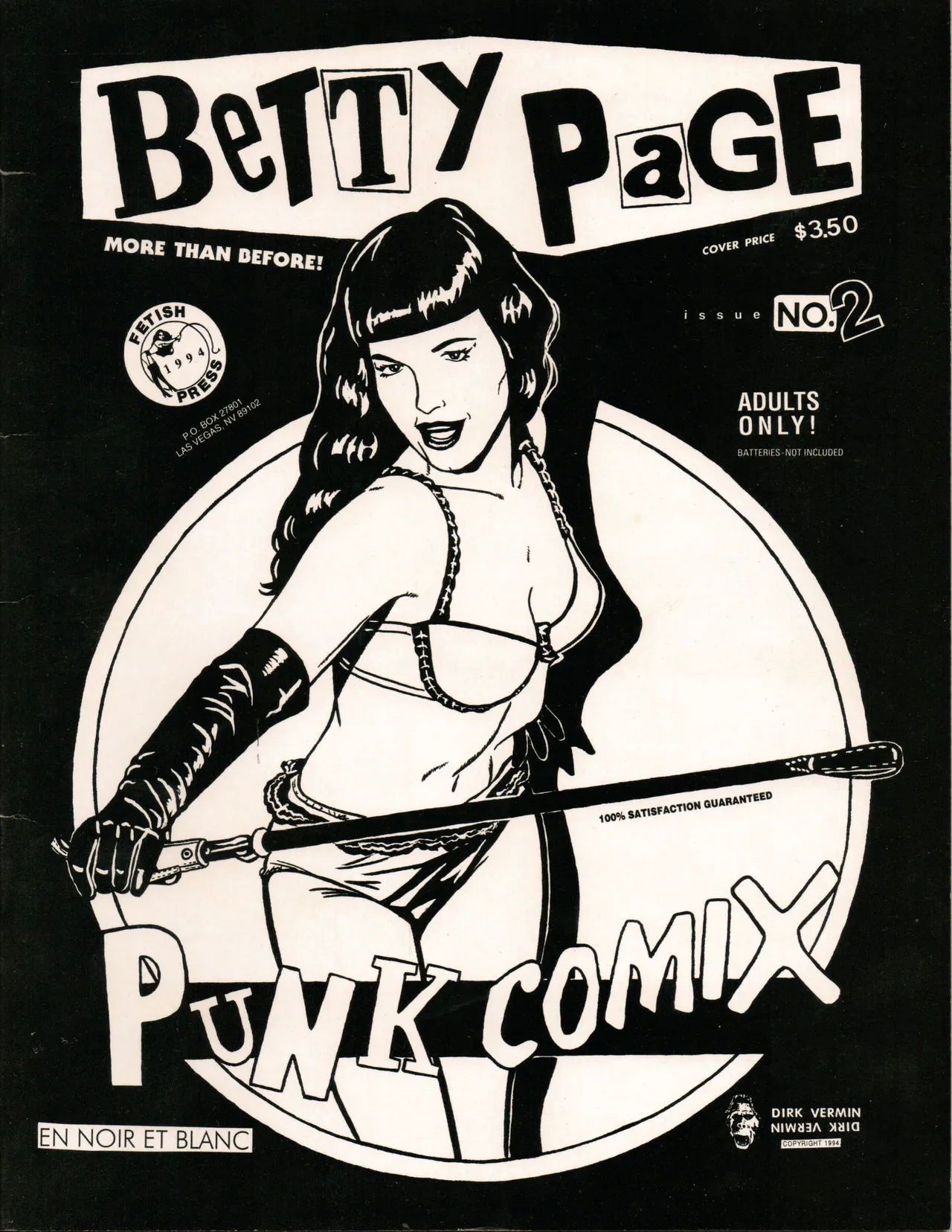 Betty Page Punk Comix #2 page 1 full