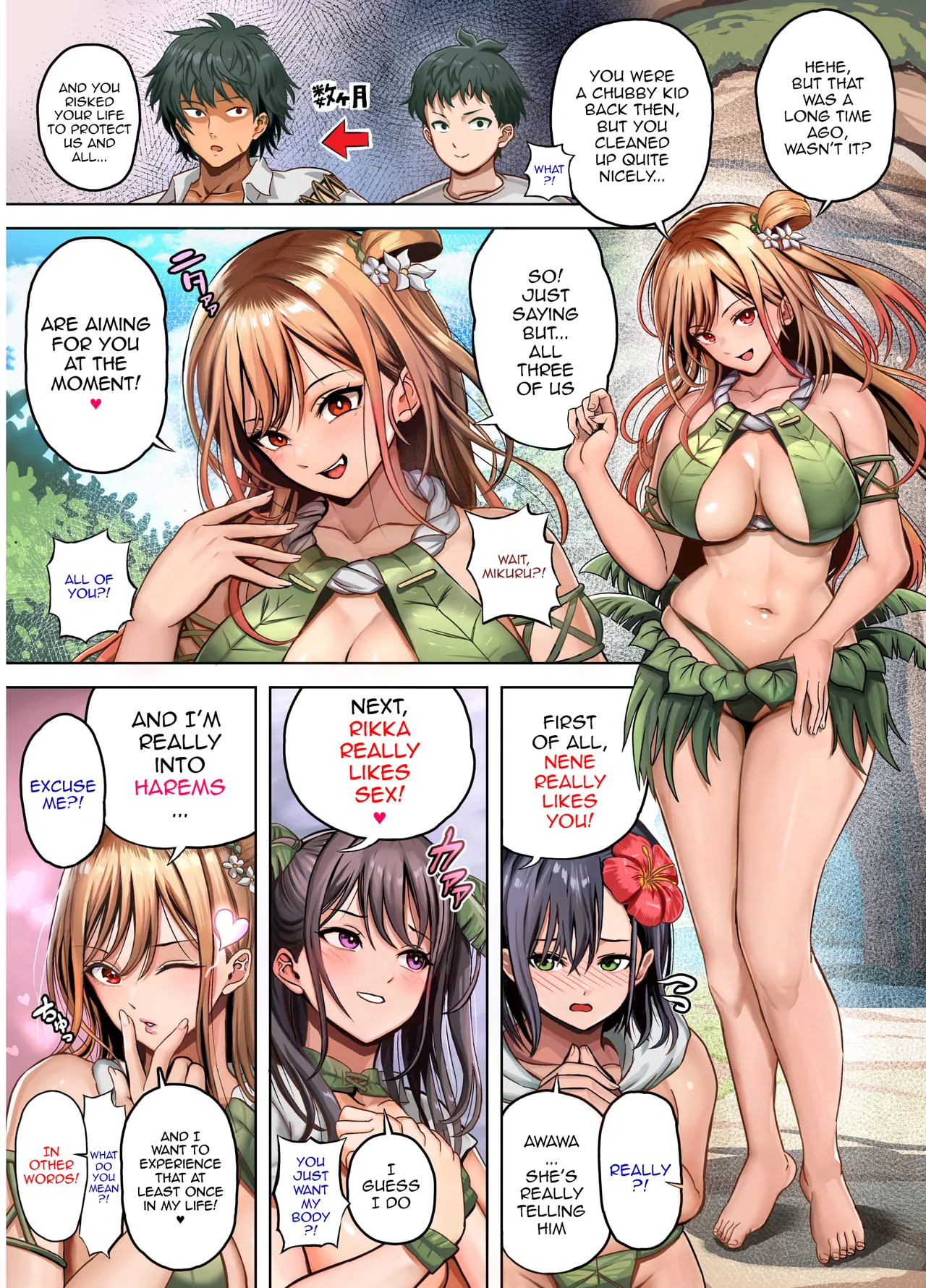 Mujintou Sounan Harem | Deserted Island Castaway Harem page 10 full