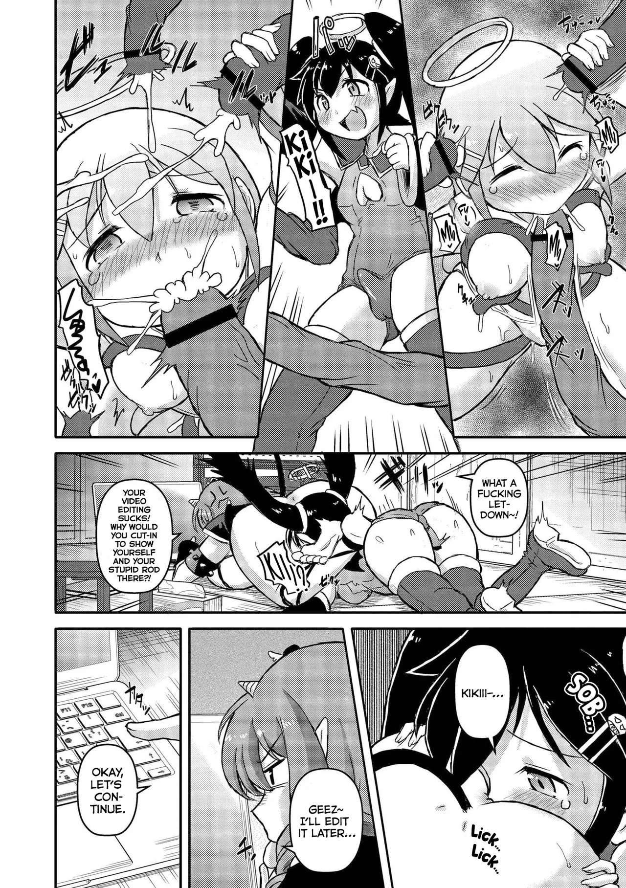 Shitappa Sentouin no Watashi no Heya ni Onnakanbu ga Iribitarutteiru node Osottemita | I’m a Fighter Minion, the Boss Was Hanging Out in My Room So I Tried Raping Her page 8 full