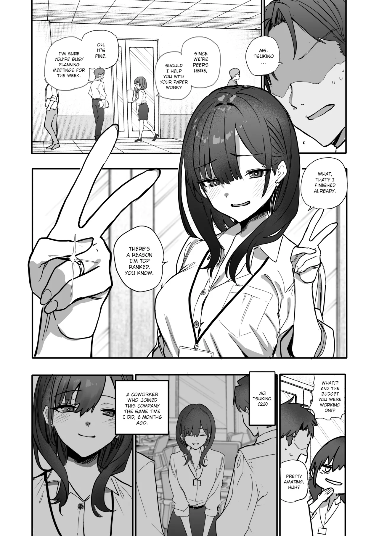 Uwakishou na Kaisha no Elite Douki o Ore no Onna ni Suru Hanashi | The Story of How I Made my Flirty Coworker my Woman page 3 full