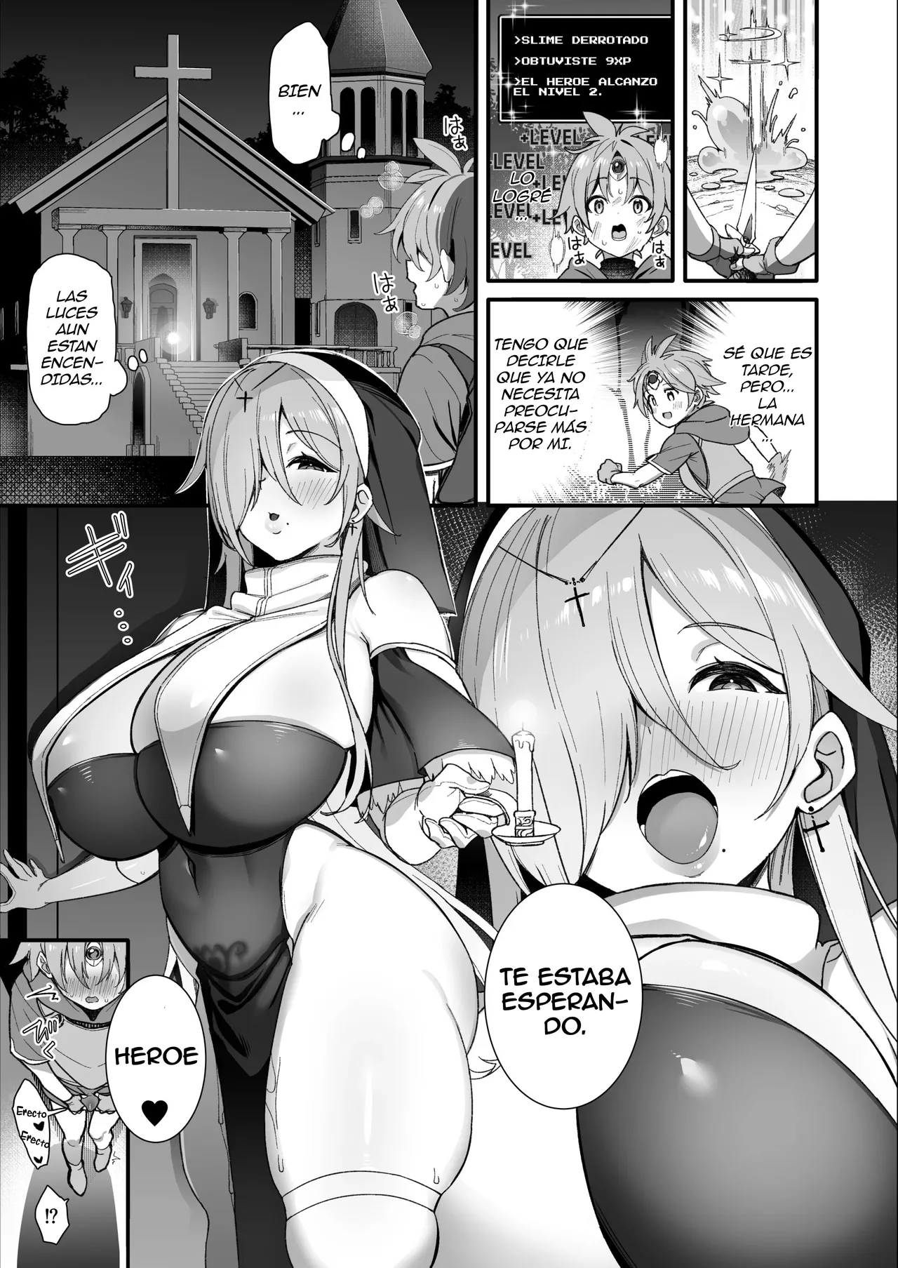 Yuusha-sama ga Yowakute Fuan nanode Kami wa Sister ni Tanetsuke Koubi o Meijimashita ♥｜Como el héroe era muy débil y daba mucha pena, Dios ordenó a la hermana que tuviera un hijo con él ♥ page 10 full