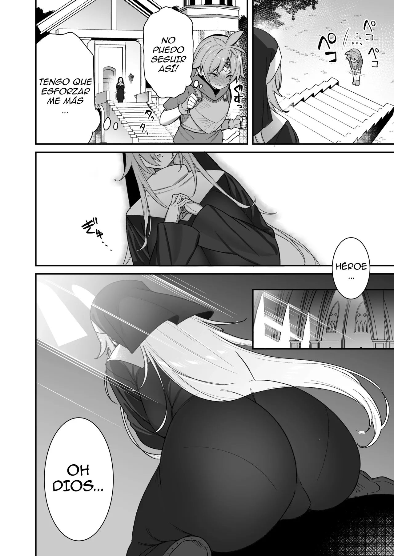 Yuusha-sama ga Yowakute Fuan nanode Kami wa Sister ni Tanetsuke Koubi o Meijimashita ♥｜Como el héroe era muy débil y daba mucha pena, Dios ordenó a la hermana que tuviera un hijo con él ♥ page 7 full
