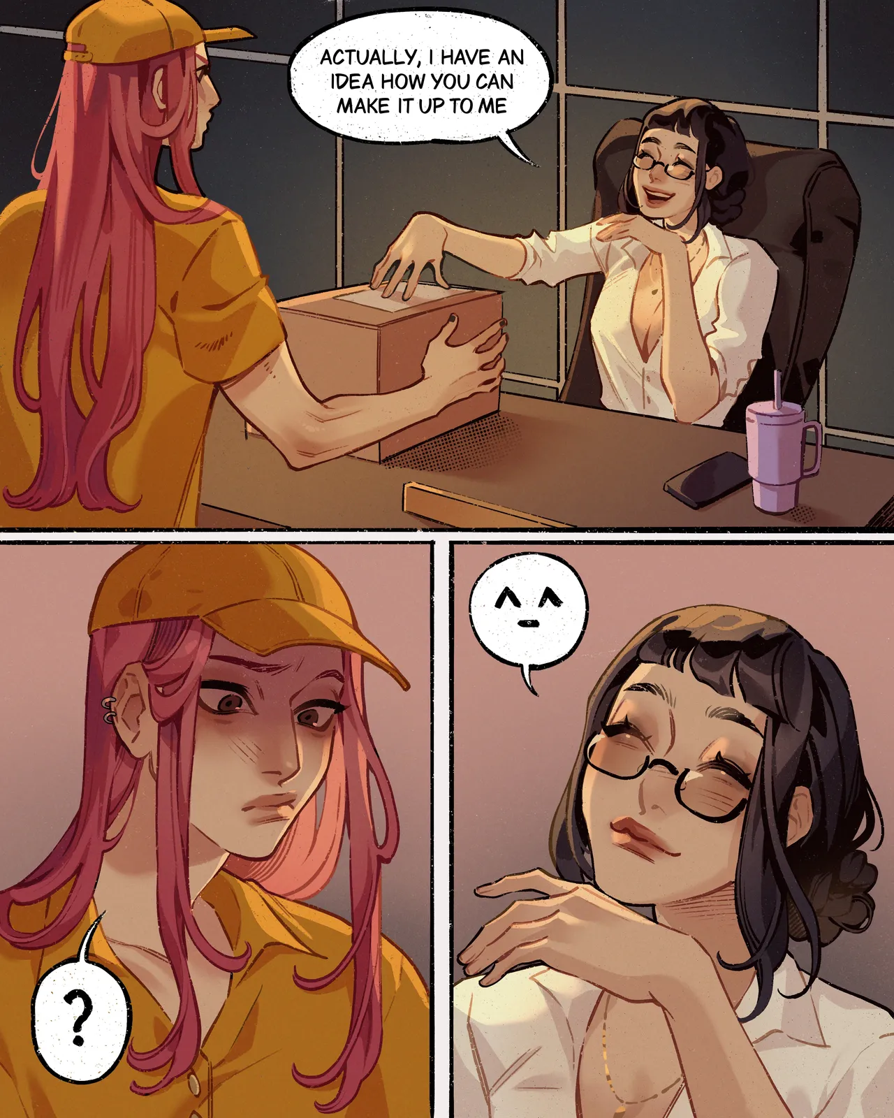 Zoemira Office AU Comic page 6 full